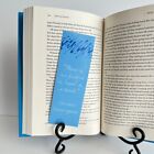 Bookmark with Ernest Hemingway Quote (Blue)