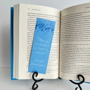 Bookmark with Ernest Hemingway Quote (Blue) - Picture 1 of 2