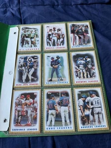 1987 Topps MLB Team Leaders Baseball Cards Complete Set New - Picture 1 of 4
