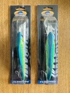 LOT (2) Tsunami TS XDEEP CRANK Blue back / Chartreuse / Prl TSXDC6F-X41 Rattling - Picture 1 of 2