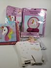 Set Of Unicorn Party Favors. Napkins, Streamers, Table Centers, Goodie Boxes