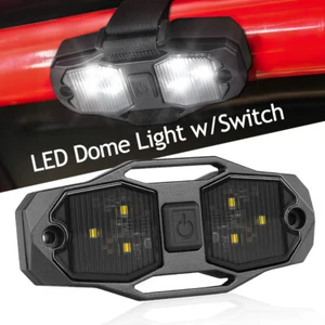For Jeep Wrangler JK 07-18 Roll Bar Mount UTV LED Interior Dome Light w/ Switch - Imagen 1 de 8