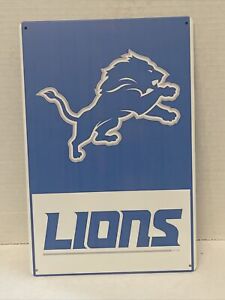 Detroit lions Logo Retro tin sign metal poster  football nfl Est 1921 ManCave