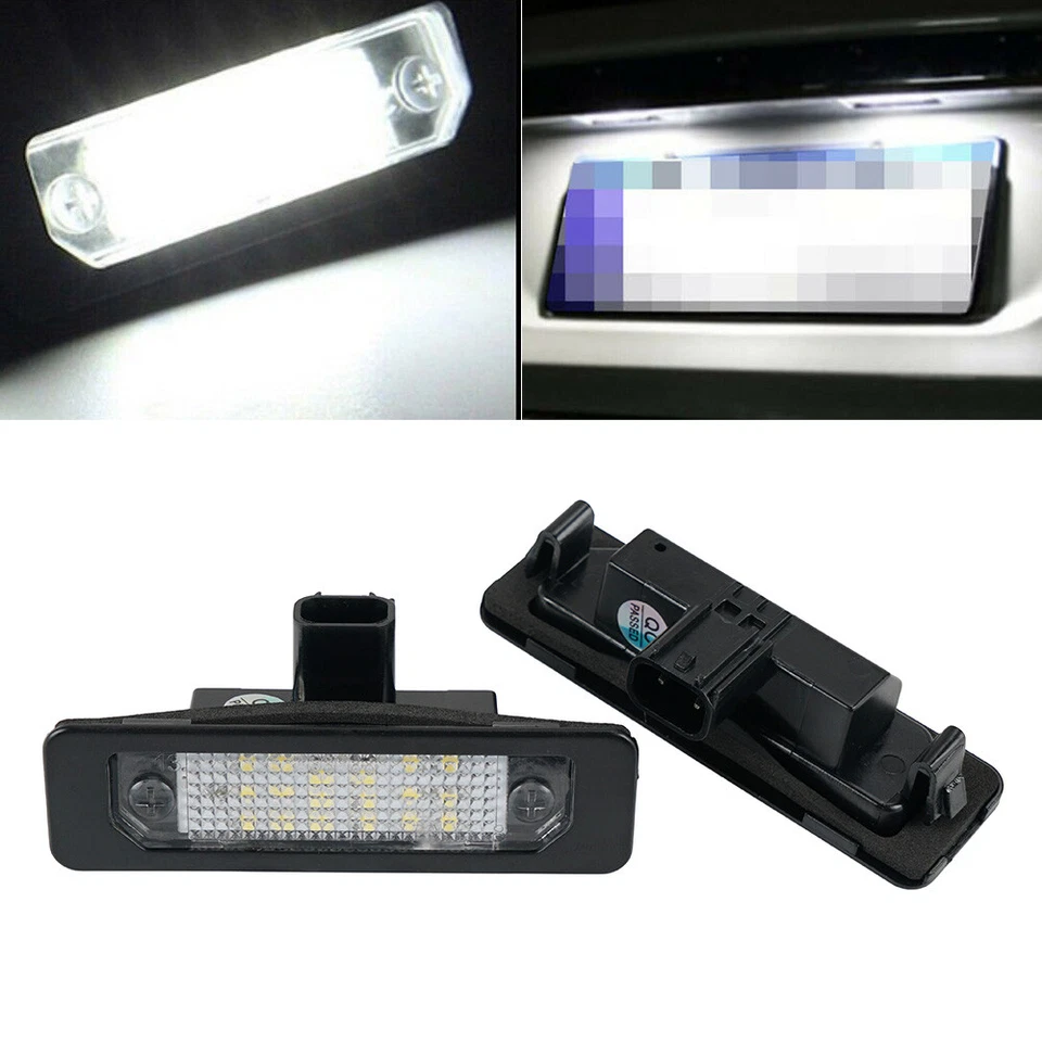 Para Lincoln MKS MKZ MKT 2x Luz LED Trasera Número Placa 6500K Blanco Foto 1 de 4