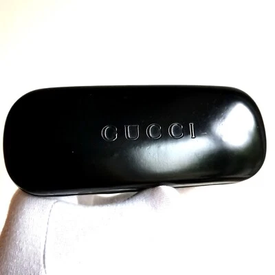 fodero occhiali da sole vista GUCCI box sunglasses custodia case nero vintage  - Imagen 1 de 3