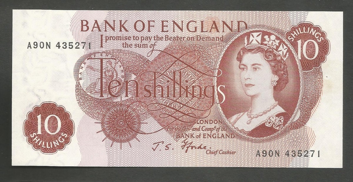 【希少】イギリス紙幣10 Shillings 1925年旧紙幣 希少】イギリス紙幣10 Shillings 1925年旧紙幣 イギリス紙幣 10