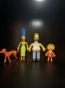 Simpsons Treehouse Of Horror Bendable Figures Zombie Edition 2003 New Damaged - Picture 1 of 2