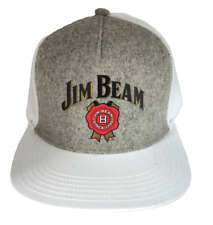 Jim Beam Hat Cap white grey unisex merch Bourbon trucker hat casual Brand new