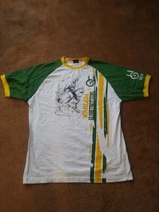 Harlem Globetrotters Limited Edition Short Sleeve Shirt White Green Gold XL - Picture 1 of 6