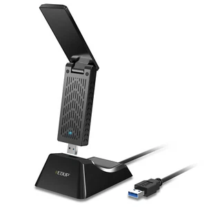 USB 3.0 WiFi 6 Adapter 1.2m Extension Stand Dual Band Network 1800Mbps Hotspot - Picture 1 of 8