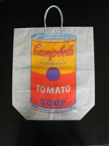 Original Warhol Campbell's Soup Can on Shopping Bag 1966