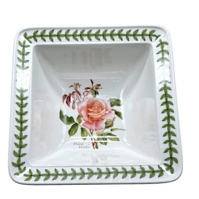 Ensaladera cuadrada PORTMEIRION rosas botánicas 8,5” cálidos deseos NUEVO Foto 1 de 4