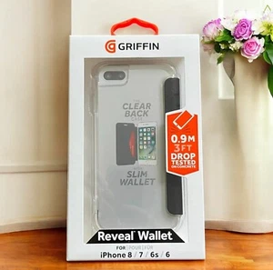 Official Genuine Griffin iPhone SE 2022/2020/8/7/6S Folio Case Wallet Flip Cover - Picture 1 of 9
