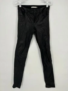 Alice Olivia Pants Womens 4 Black Lamb Leather Skinny - Picture 1 of 9