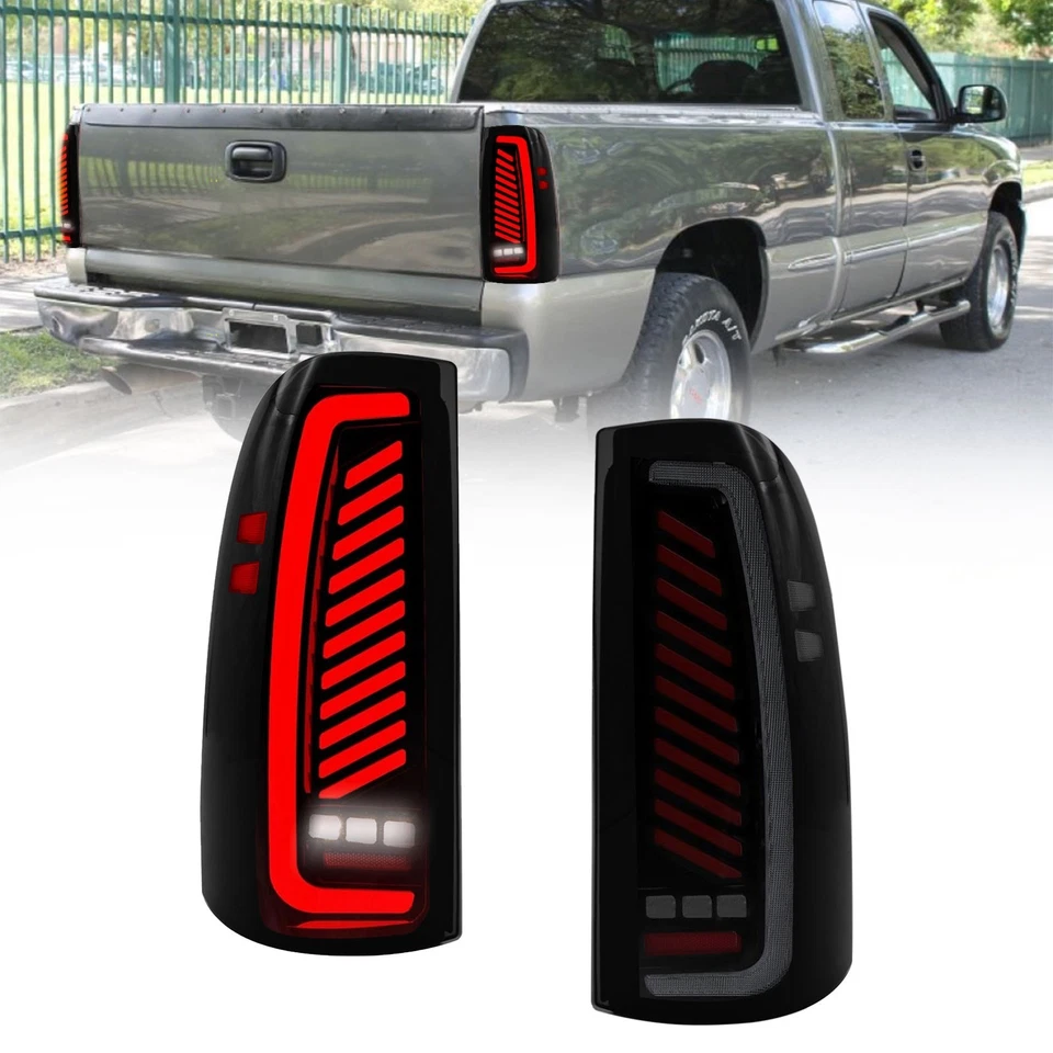 Luces traseras LED para 99-02 Chevy Silverado 99-07 GMC Sierra 1500 2500HD 3500 Foto 1 de 4