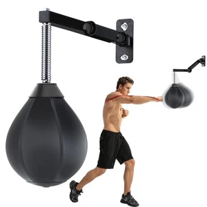Speed Bag for Boxing,Punching Bag Wall Mount Height Adjustable Boxing Reflex ... - Picture 1 of 7