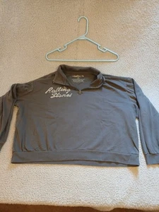 Rolling Stones Quarter Zip Jacket XXL Small Stain See Picture - Picture 1 of 16