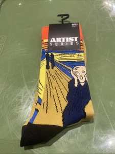 ¡NUEVO! SERIE ARTISTA ~ CALCETINES HOMBRE TALLA ÚNICA ~ Edvard Munch - Imagen 1 de 1