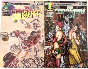 THE CHROMIUM MAN NUMBER'S 3 & 5. (2 ISSUE 1993 LOT). TRUIMPHANT UNIVERSE. - Picture 1 of 11