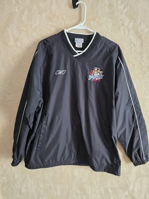 Reebok IceDiggers Hockey Pullover Jacket Men’s (S) Black Windbreaker Vintge 354 - Image 1 of 4