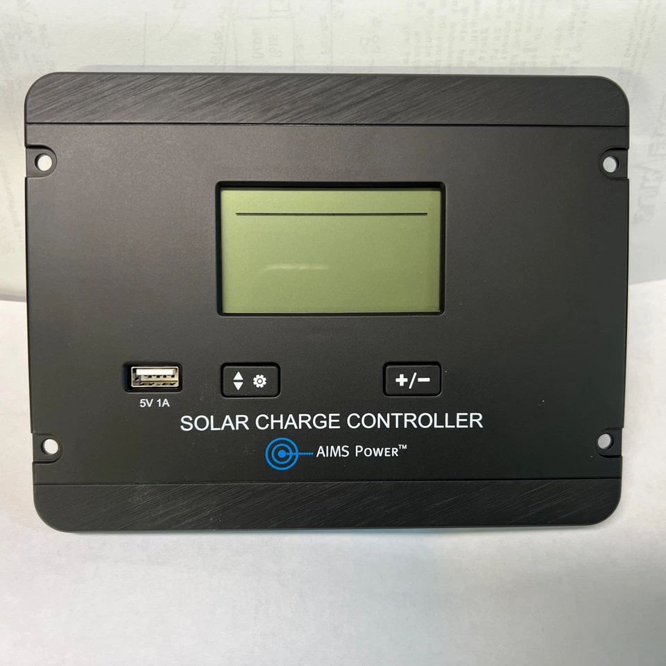 Aims SCC30AFM Flush Mount 30 Amp Solar Charge Controller 12/24V PWM