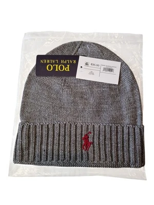 Polo Ralph Lauren Men's Beanie Grey One Size Brand New with Tags