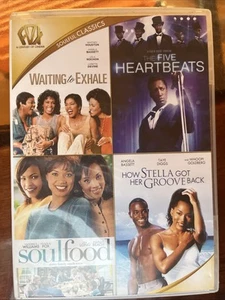 Soulful Classics - 4 Film DVD (Waiting Exhale Soul Food Stella Groove Heartbeats - Picture 1 of 5