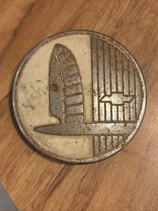 Original Vintage 1942 CHEVROLET CHEVY Steering Wheel HORN BUTTON Cap #25 - Picture 1 of 3