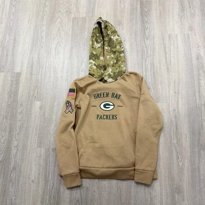 Sudadera con capucha para mujer Nike Green Bay Packers Salute to Service grande marrón camuflada NFL  Foto 1 de 4