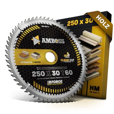AMBOSS WERKZEUGE HM Kreissägeblatt 250x30 Z60 Wechselzahn für Holz - Feinschnitt. AMBOSS