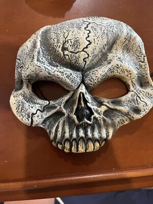 Skull Mask Adult Halloween Costume Accessory Skeleton  One Size - Image 1 of 2