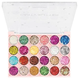 evpct 24 Colors Glitter Sparkle Eyeshadow Makeup Palette Pallets For Women, Colo - Picture 1 of 1