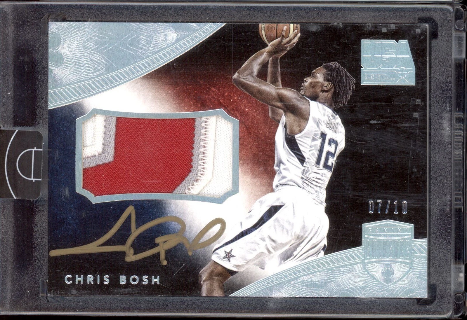 Chris Bosh 2014 14 Panini Eminence Olympic Team USA Auto Patch Encased #/10