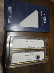 4 Crucial Ballistix 3600MHz DDR4 RAM Memory 64GB of ram 16GBx4 White RGB - Picture 1 of 7