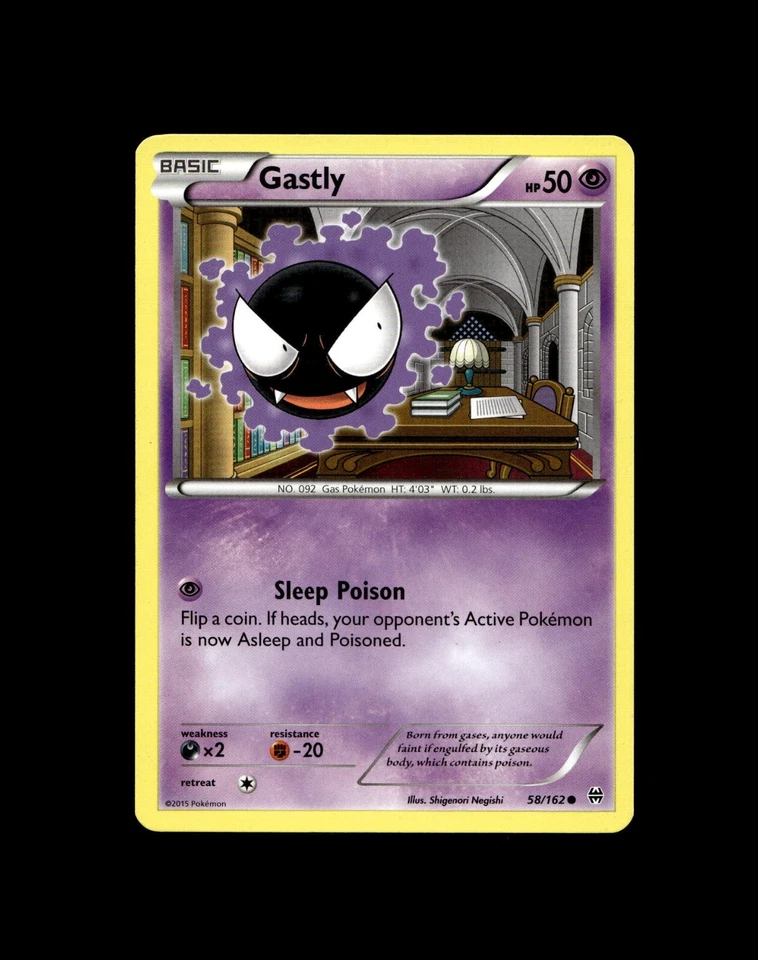 Gastly Haunter Gengar Pokemon Card! Holo/Reverse Holo EX VMAX V GX Rare Cards! - Image 1 of 1