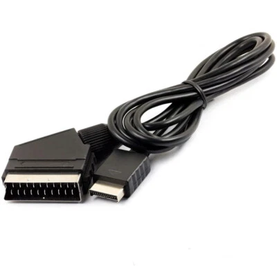 RGB SCART Wire Cable TV AV for Playstation PS1 PS2 PS3 One Slim Line Console - Image 1 of 4