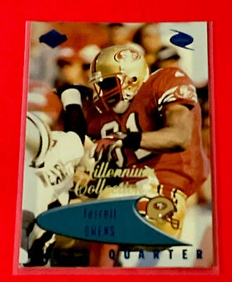 1999 Collector's Edge Odyssey Millennium Collection Blue Terrell Owens Card #128 - Image 1 of 3
