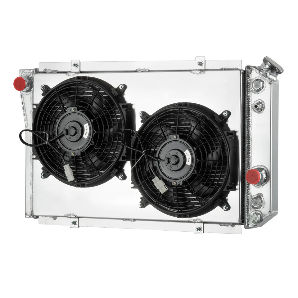 3-Row Radiator Shroud Fan For 82-02 Chevy S10 Blazer 1984-90 Corvette AT CC829 Foto 1 de 4