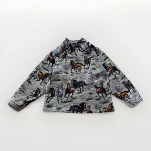 Vintage CRT Clothing Company Western Horse Fleece Y2k Medium - Large - Picture 1 of 7