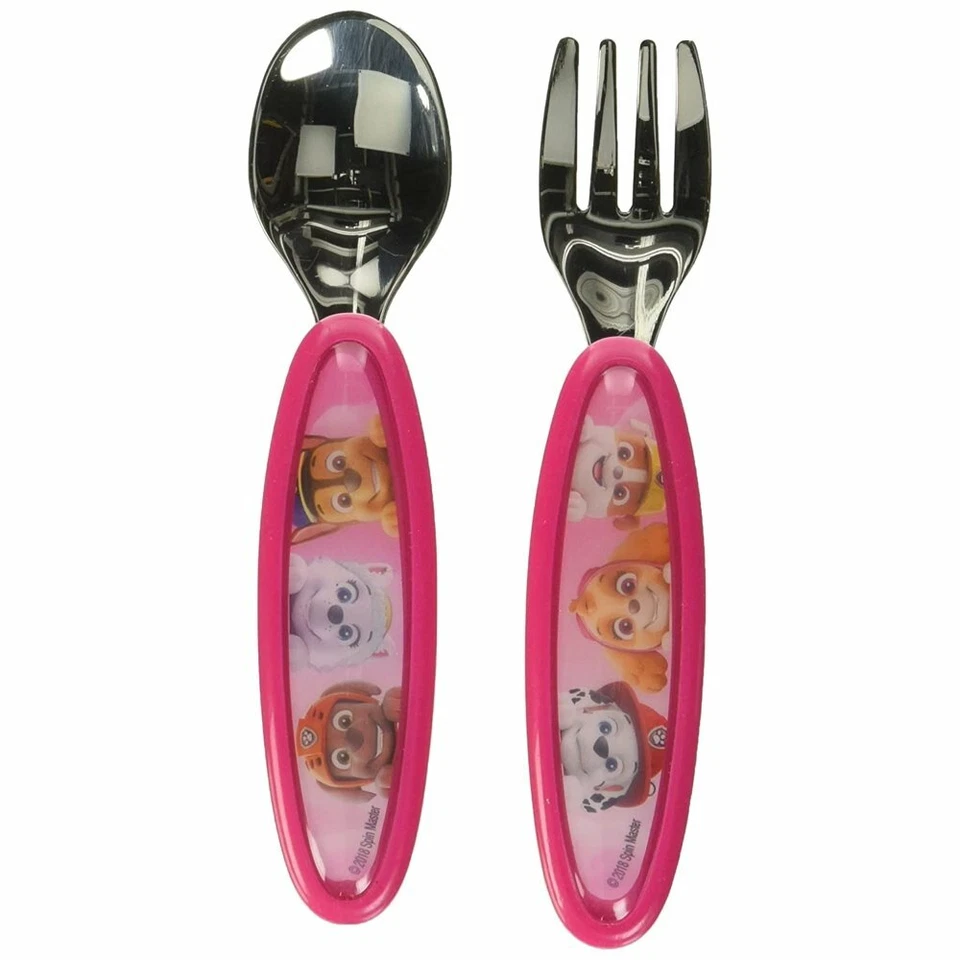 Utensilios Playtex Mealtime Paw Patrol para niñas que incluyen 1 cuchara y 1 tenedor Foto 1 de 1