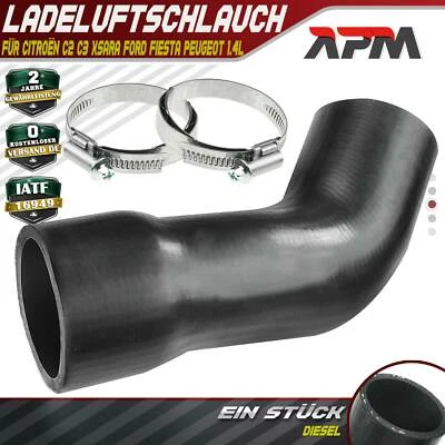 Ladeluftschlauch Turboschlauch für Citroën C2 C3 Xsara Ford Fiesta Peugeot 1.4L - Bild 1 von 4