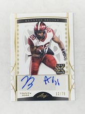 2022 Leaf Trinity Football Kennedy Brooks BA-KB1 Auto /75