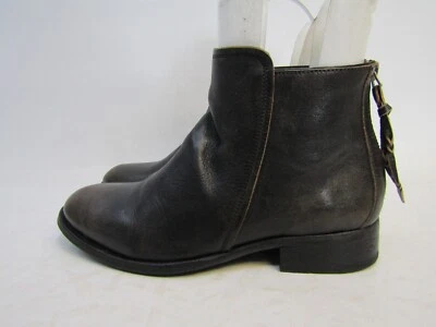 Botas de moda NDC para mujer talla 37 EUR de cuero marrón con cremallera al tobillo Foto 1 de 4