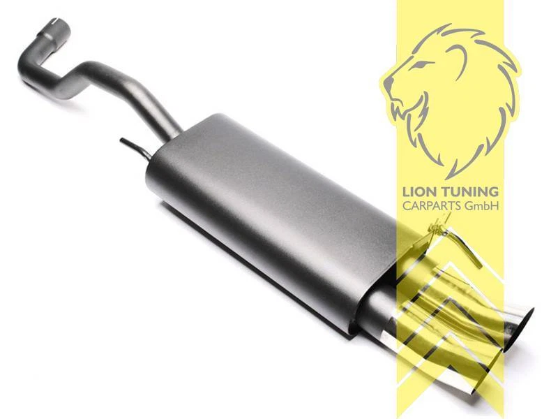 Silenciador de escape deportivo para VW Polo 6N 6N2 2x76mm - Imagen 1 de 1