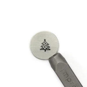 Christmas Tree ImpressArt Signature Metal Stamp Winter, Xmas Jewelry Stamping - Picture 1 of 1