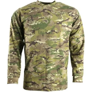 Mens Army Shirt Long Sleeve T-Shirt S-3XL MTP BTP Camouflage Combat Top Camo - Picture 1 of 3