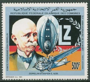 Comoras 1991 Graf Zeppelin dirigible 981 A nuevo - Imagen 1 de 1