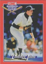 TOMMY JOHN 1995 PEPSI SONIC BASEBALL GREATS #5 NEW YORK YANKEES