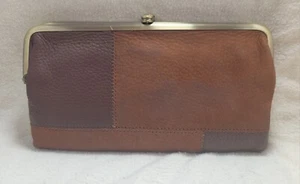 Original Lauren Hobo Clutch Pebbled And Rough Out Leather Double Clean - Picture 1 of 20