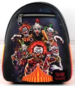 Mini zaino Loungefly Killer Klowns from Outer Space si illumina ecopelle nuovo - Foto 1 di 13